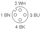 Produktbild zum Artikel M12-2,0-Z-4 aus der Kategorie Zubehör und Anschlusstechnik > Anschlusstechnik > Anschlussleitungen > M12 > 4-adrig von Dietz Sensortechnik.